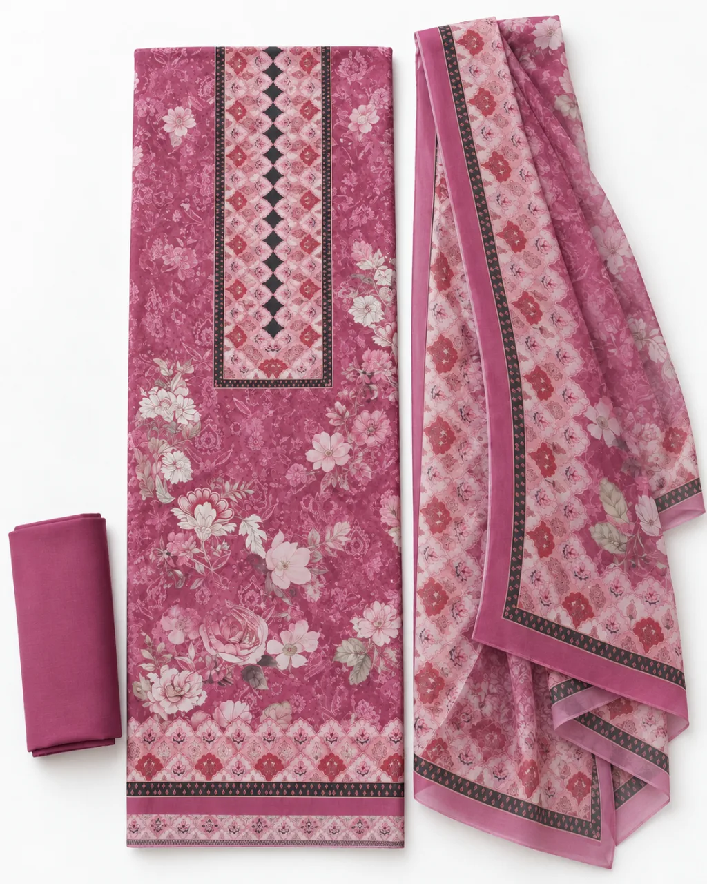 Zam Zam Pink Paisley V Neck