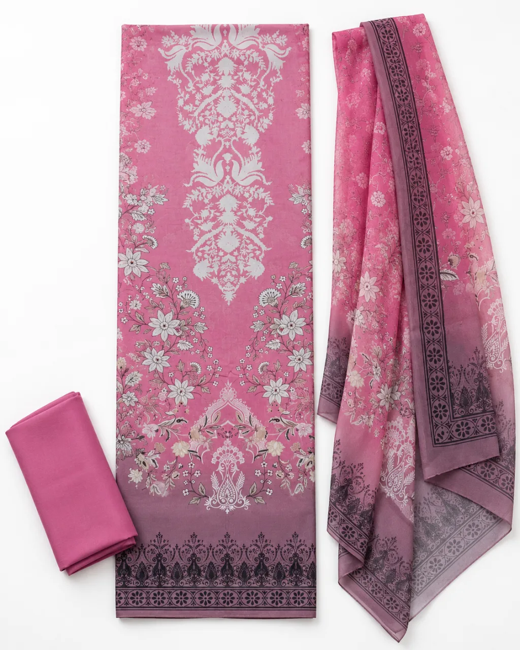 Zam Zam Periwinkle Damask Gradient