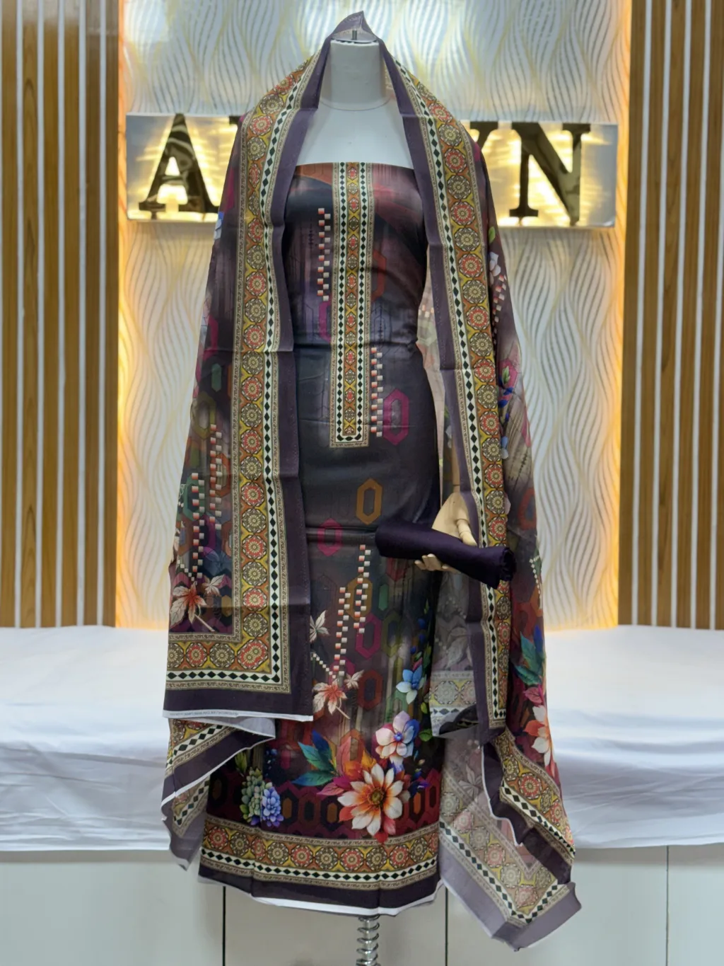 Zam Zam Pixel Neckline Floral
