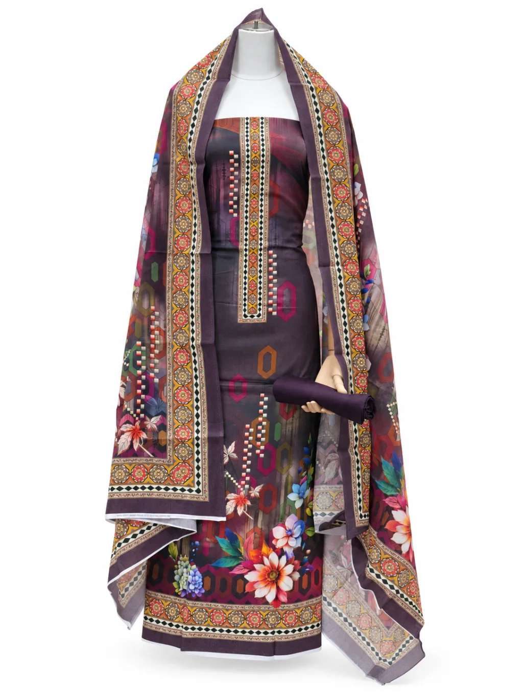 Zam Zam Pixel Neckline Floral