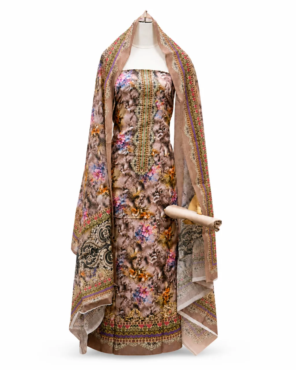 Zam Zam Beige Watercolor Floral