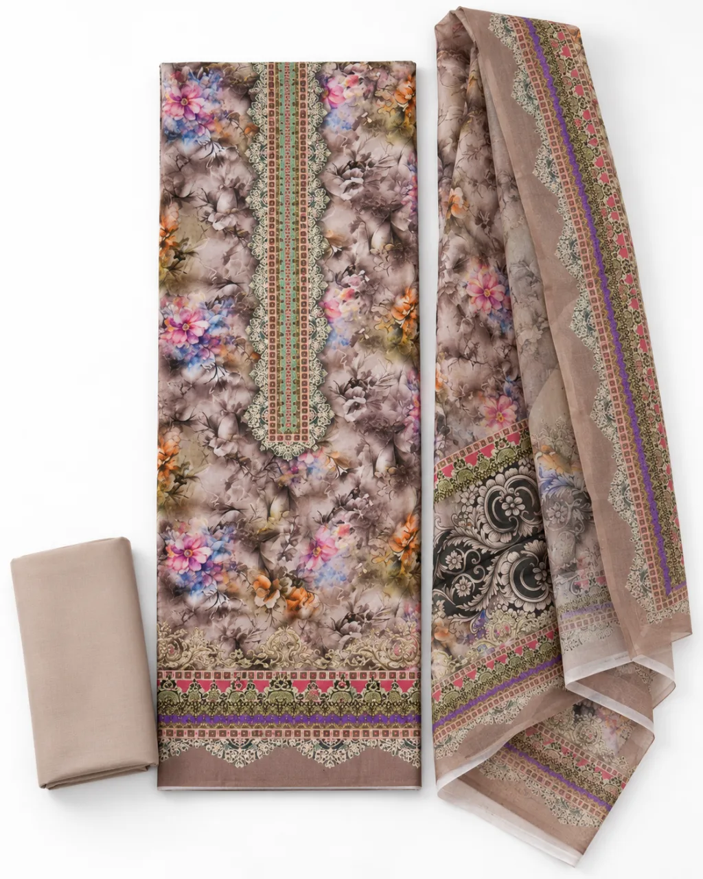 Zam Zam Beige Watercolor Floral