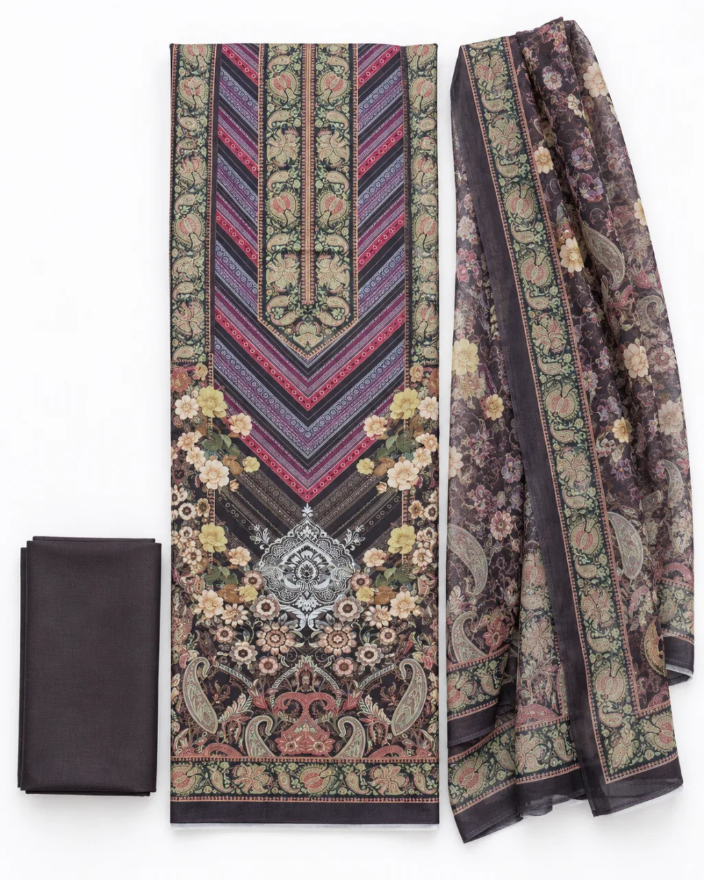 Zam Zam Purple Chevron Paisley