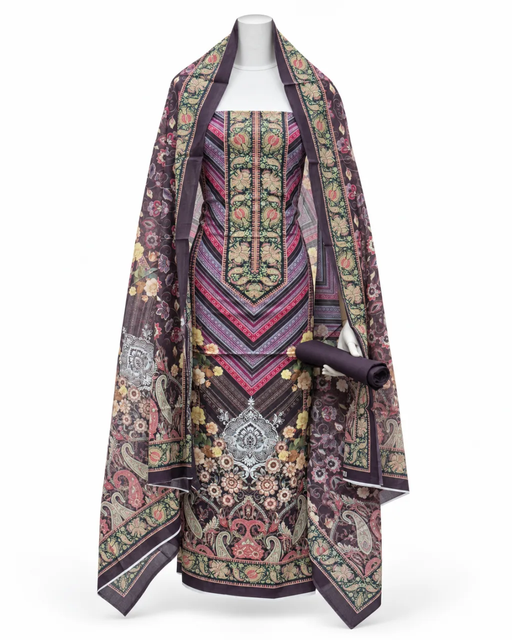 Zam Zam Purple Chevron Paisley
