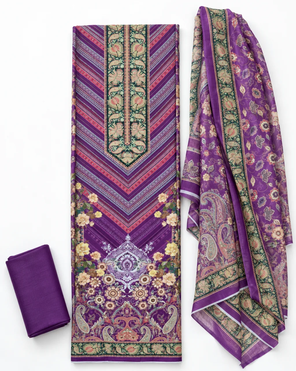 Zam Zam Purple Chevron Paisley