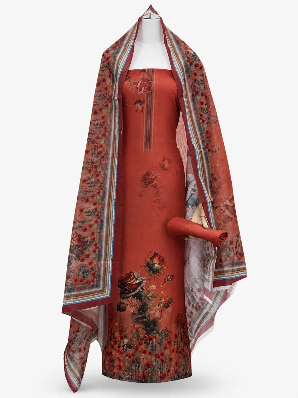 Zam Zam Coral Floral Vertical