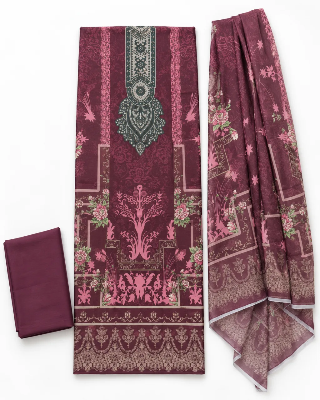 Zam Zam Plum Mandala Panel