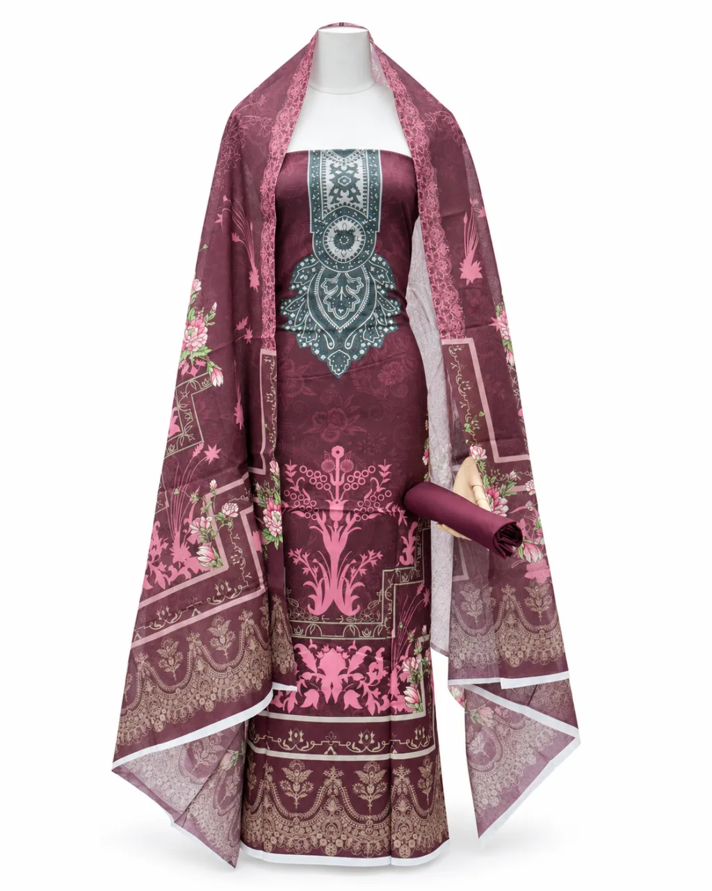 Zam Zam Plum Mandala Panel