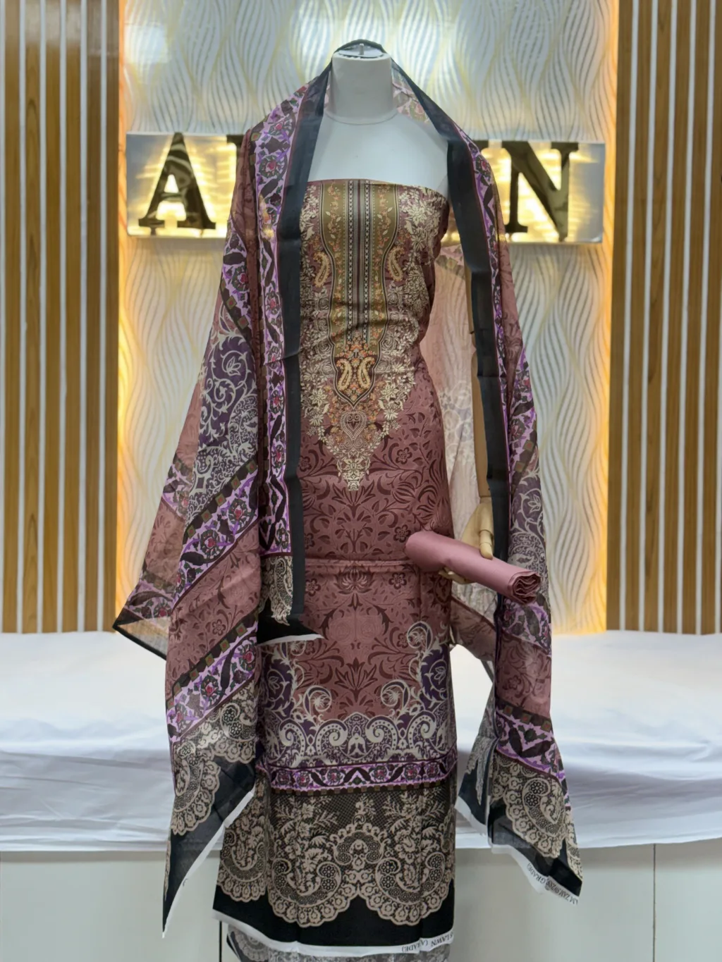 Zam Zam Damask Purple Lace