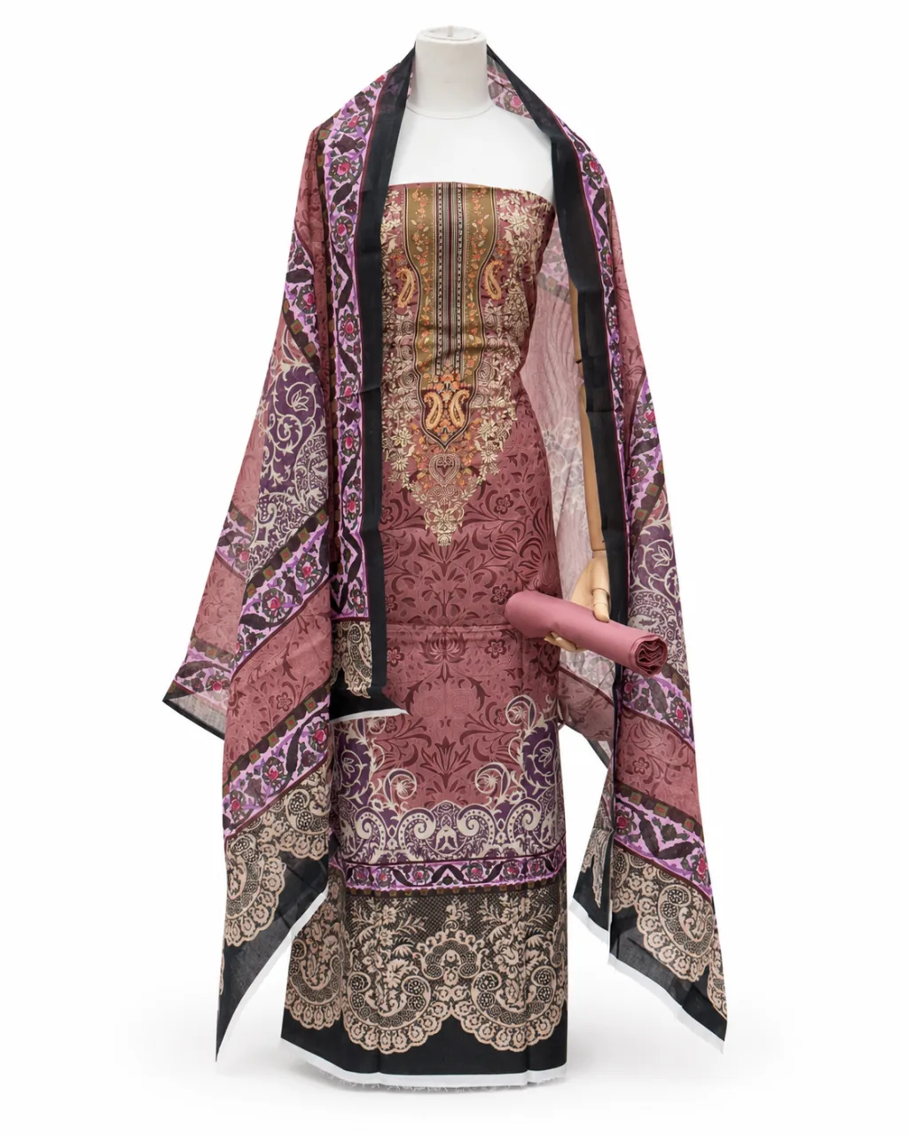 Zam Zam Damask Purple Lace