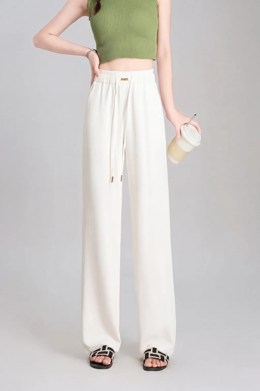 Premium Cream Tailored Trousers