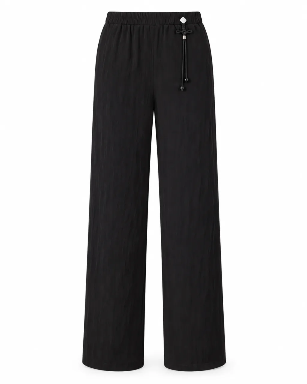 Stylish Midnight Black Tailored Trousers