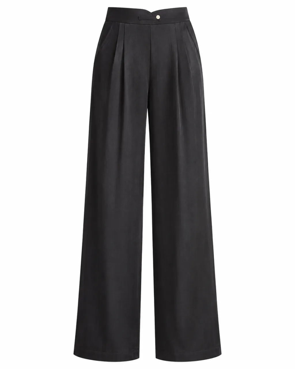 Premium Midnight Black Tailored Trousers