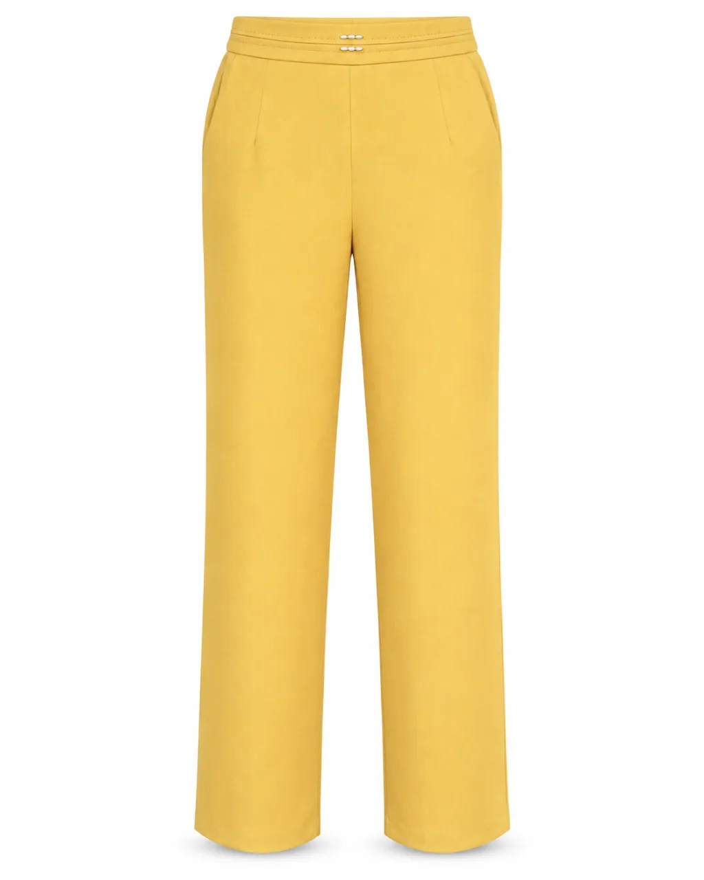 Premium Mocha Brown Straight-Leg Trousers