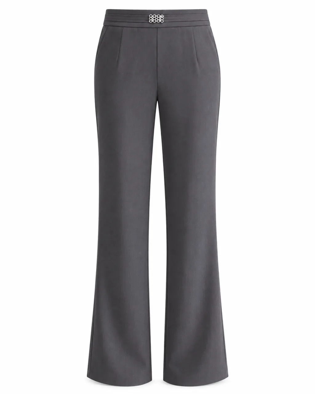 Stylish Moonlight Beige Flare Trousers