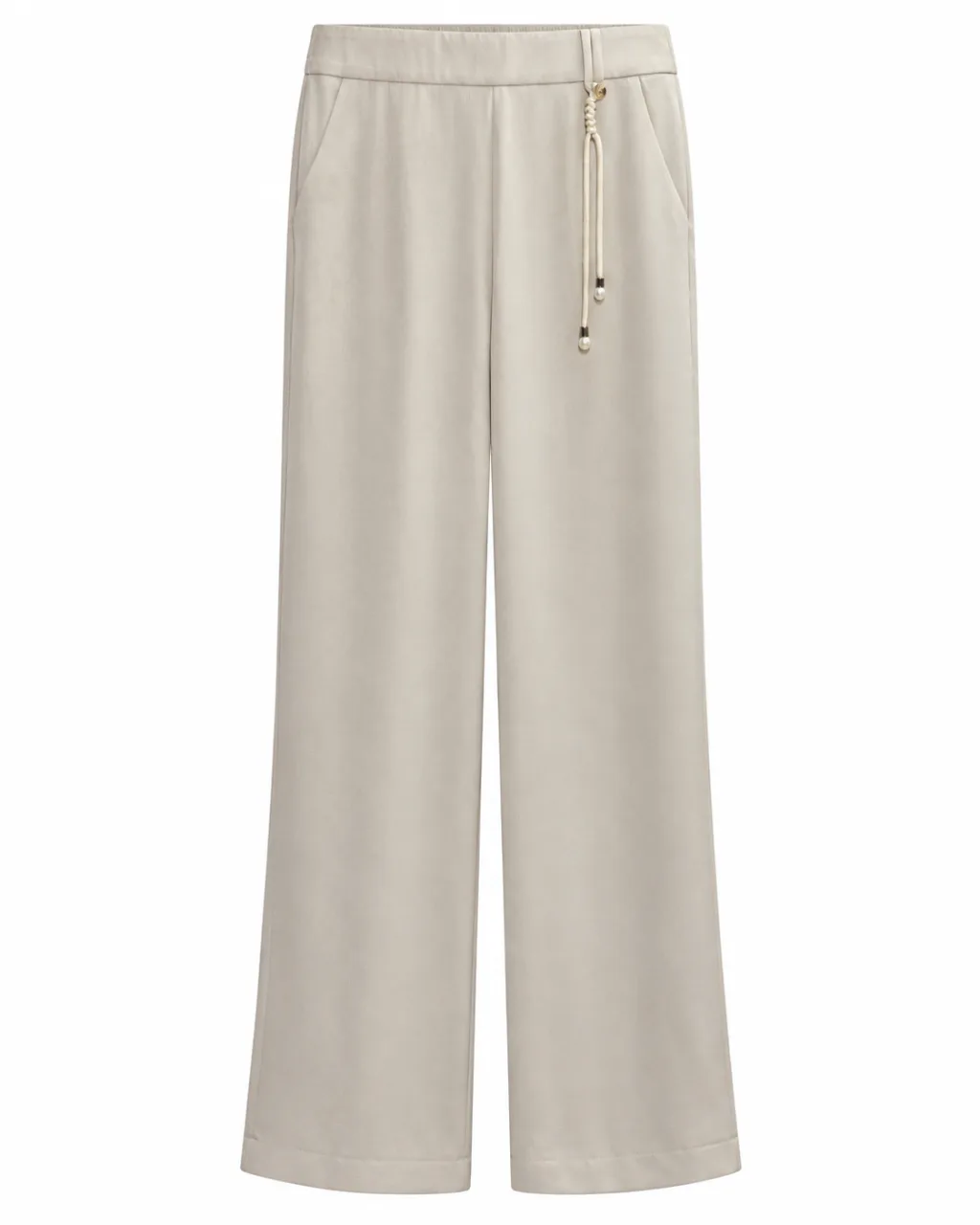 Premium Pearl White Tailored Trousers