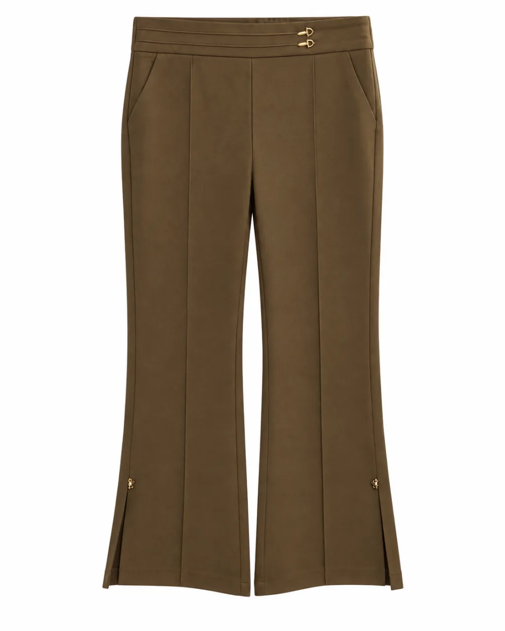 Premium Mocha Brown Flare Trousers