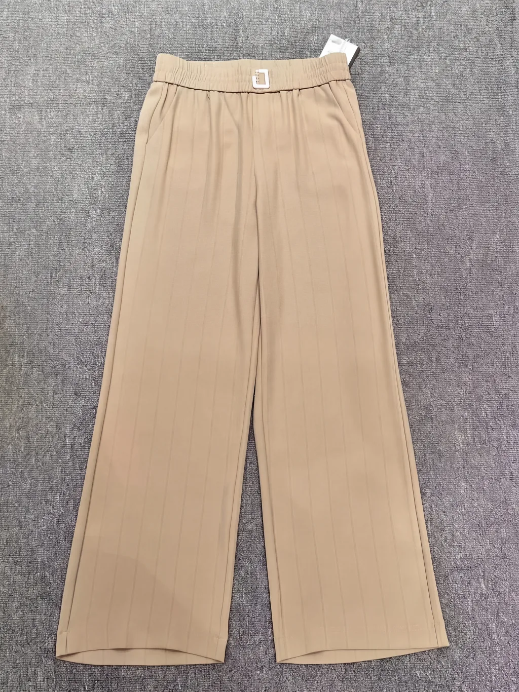 Comfort Off-white/Cream Floor-Length Trousers