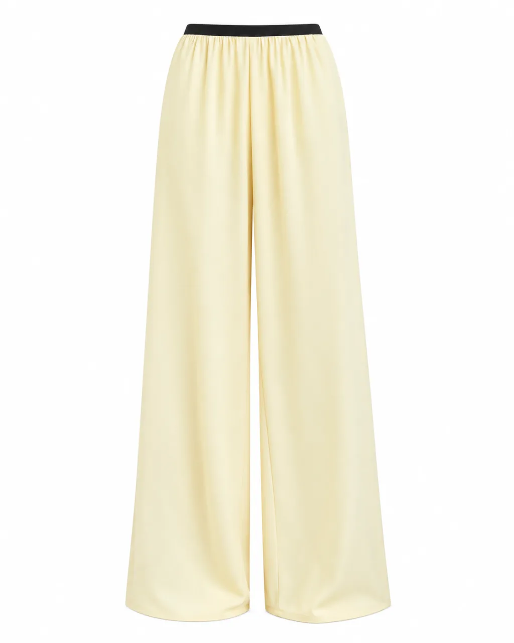 Trend Cream Yellow Floor-Length Trousers