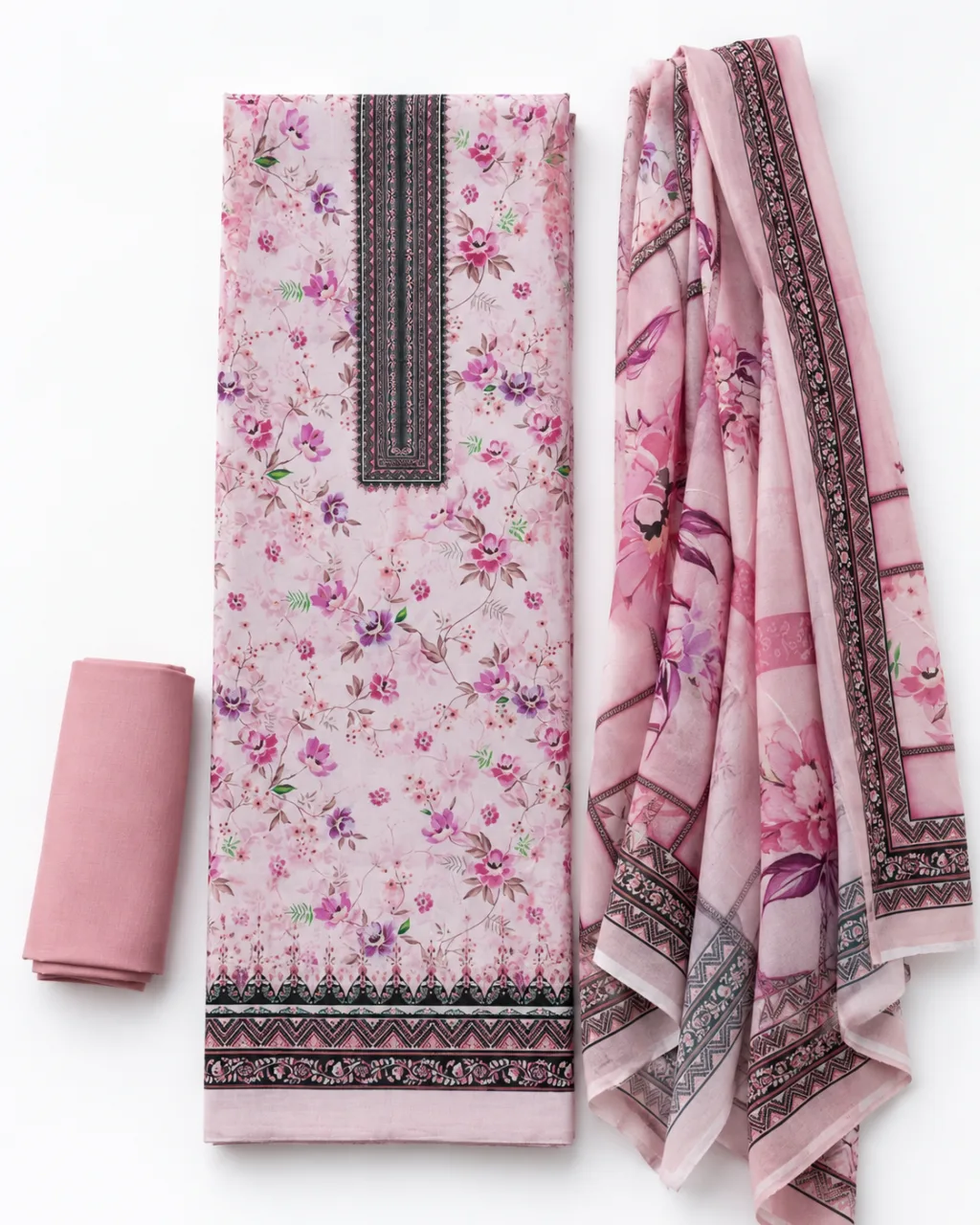 Zam Zam Pink Rose Geometric Border