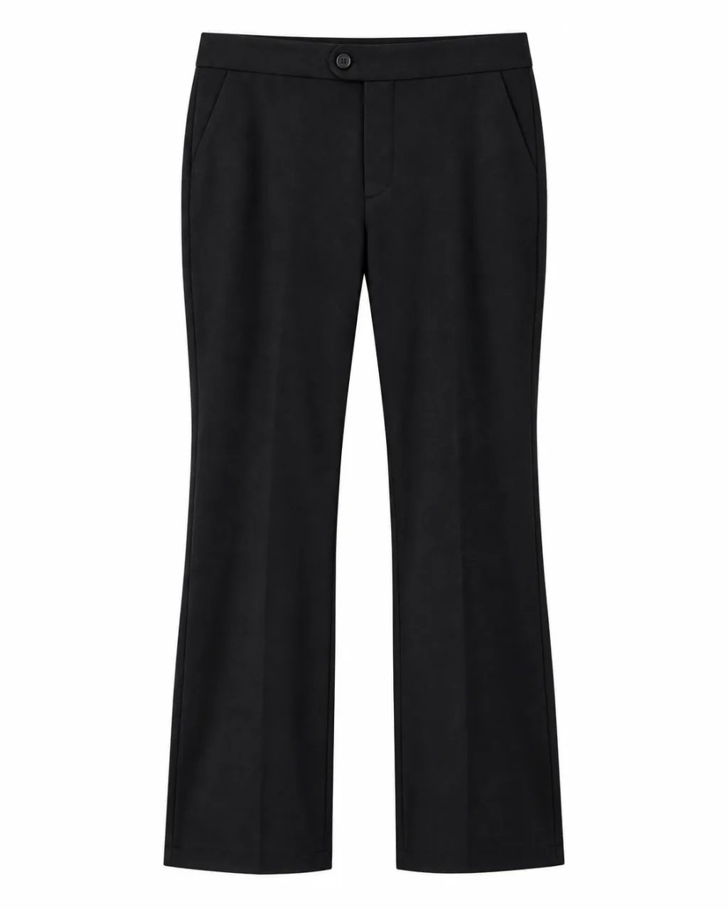 Stylish Midnight Black Tailored Trousers