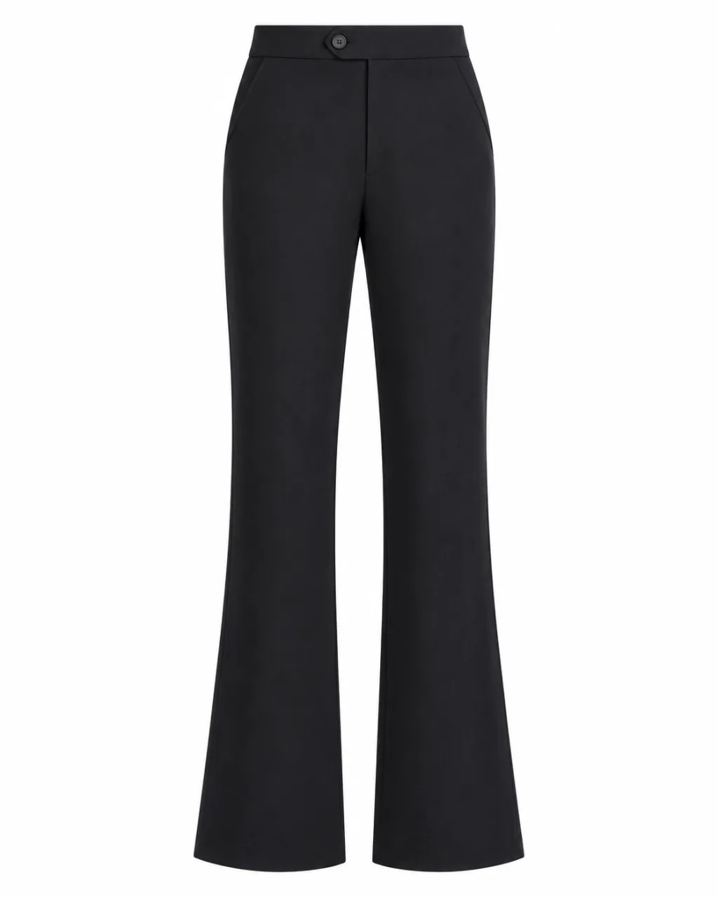 Stylish Midnight Black Tailored Trousers