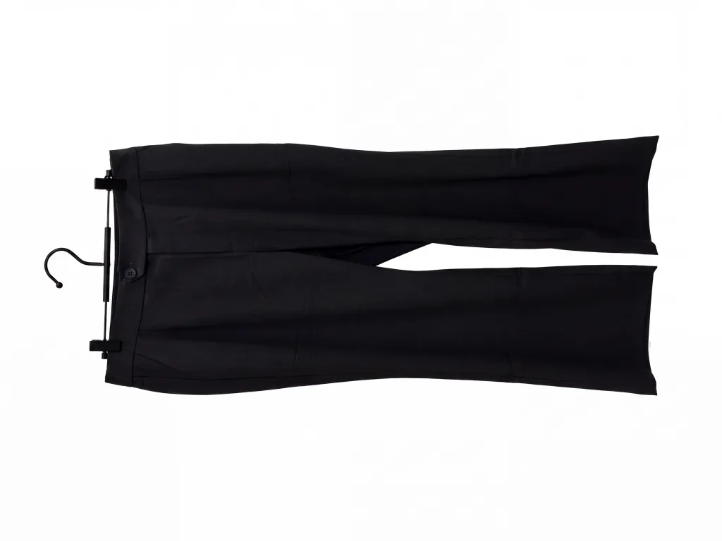 Stylish Midnight Black Tailored Trousers