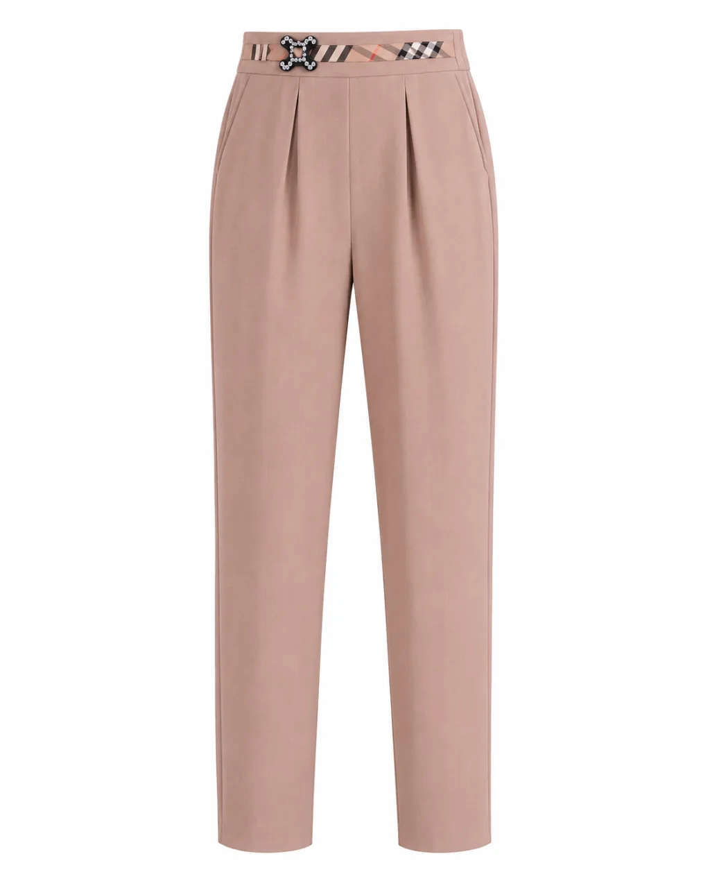 Premium Beige Tailored Trousers