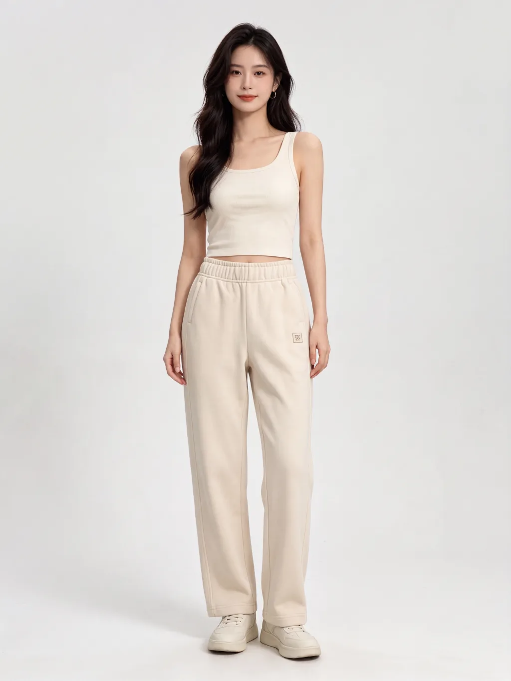 Premium Beige Tailored Trousers