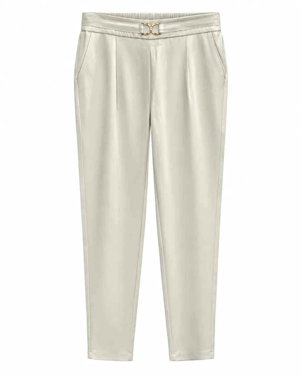 Stylish Ash Grey Tailored Trousers