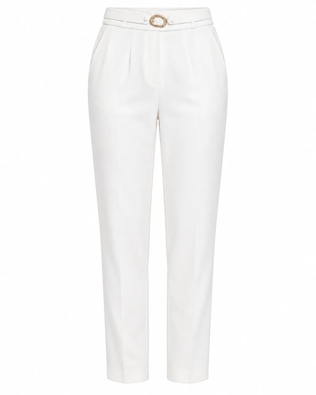 Stylish Cream/Off-white Tailored Trousers