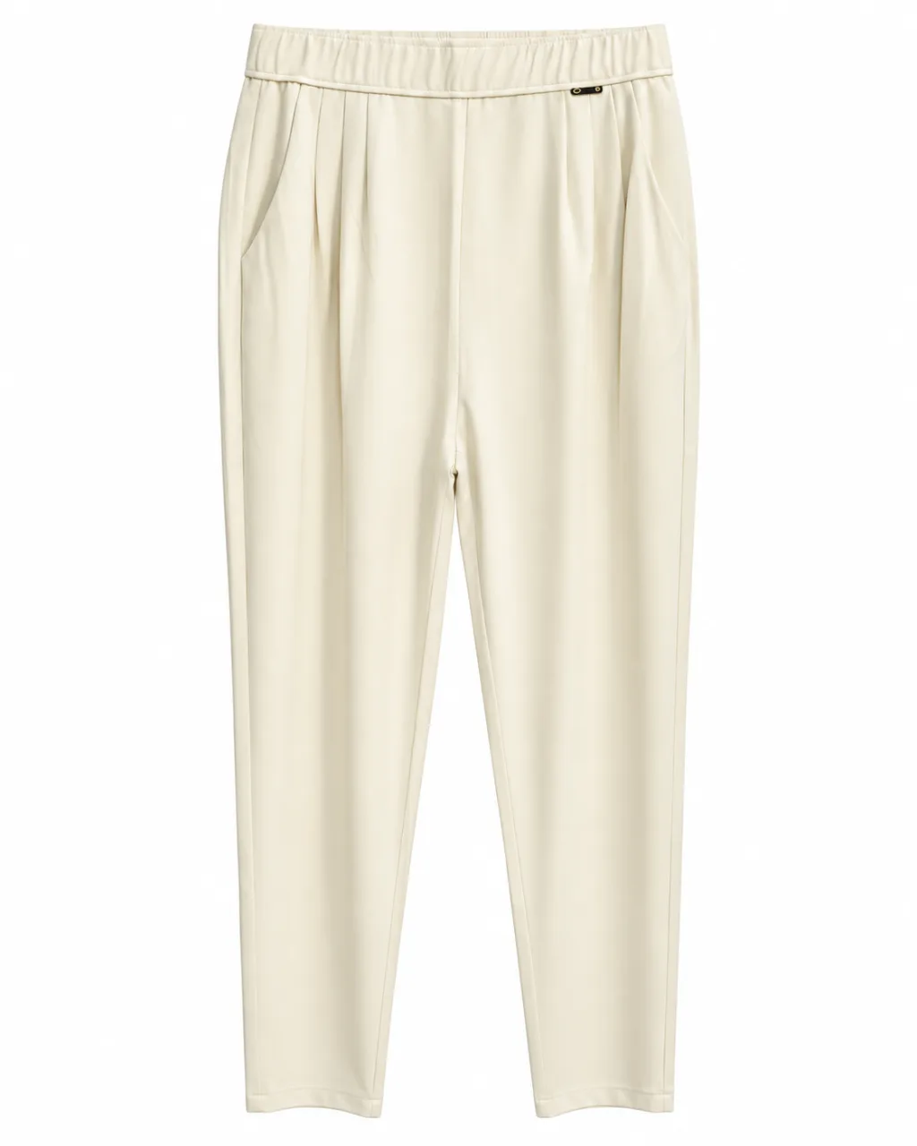 Stylish Cream Tailored Trousers
