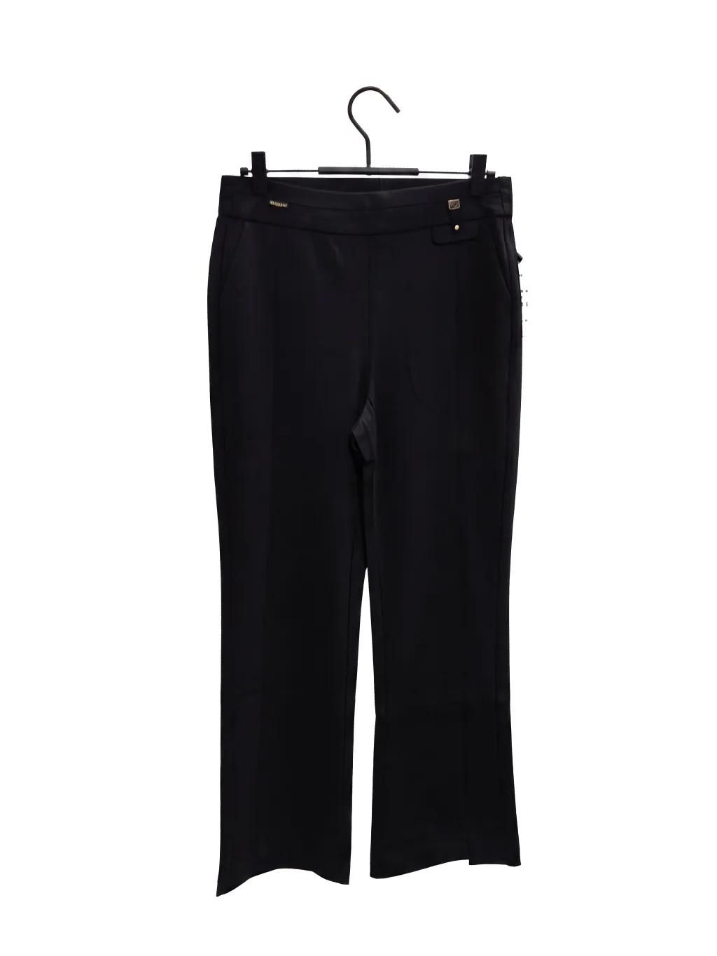 Stylish Midnight Black Tailored Trousers