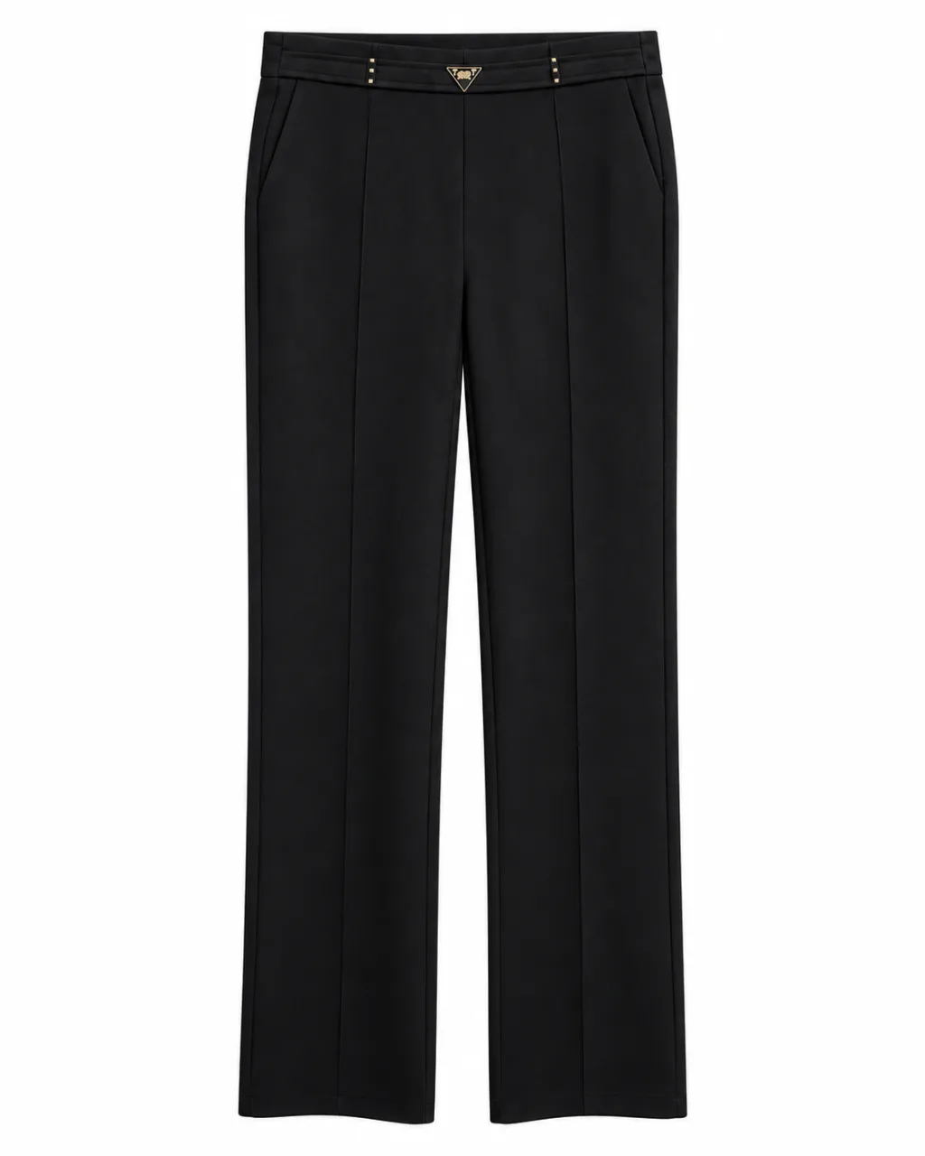 Trend Midnight Black Straight-Leg Trousers