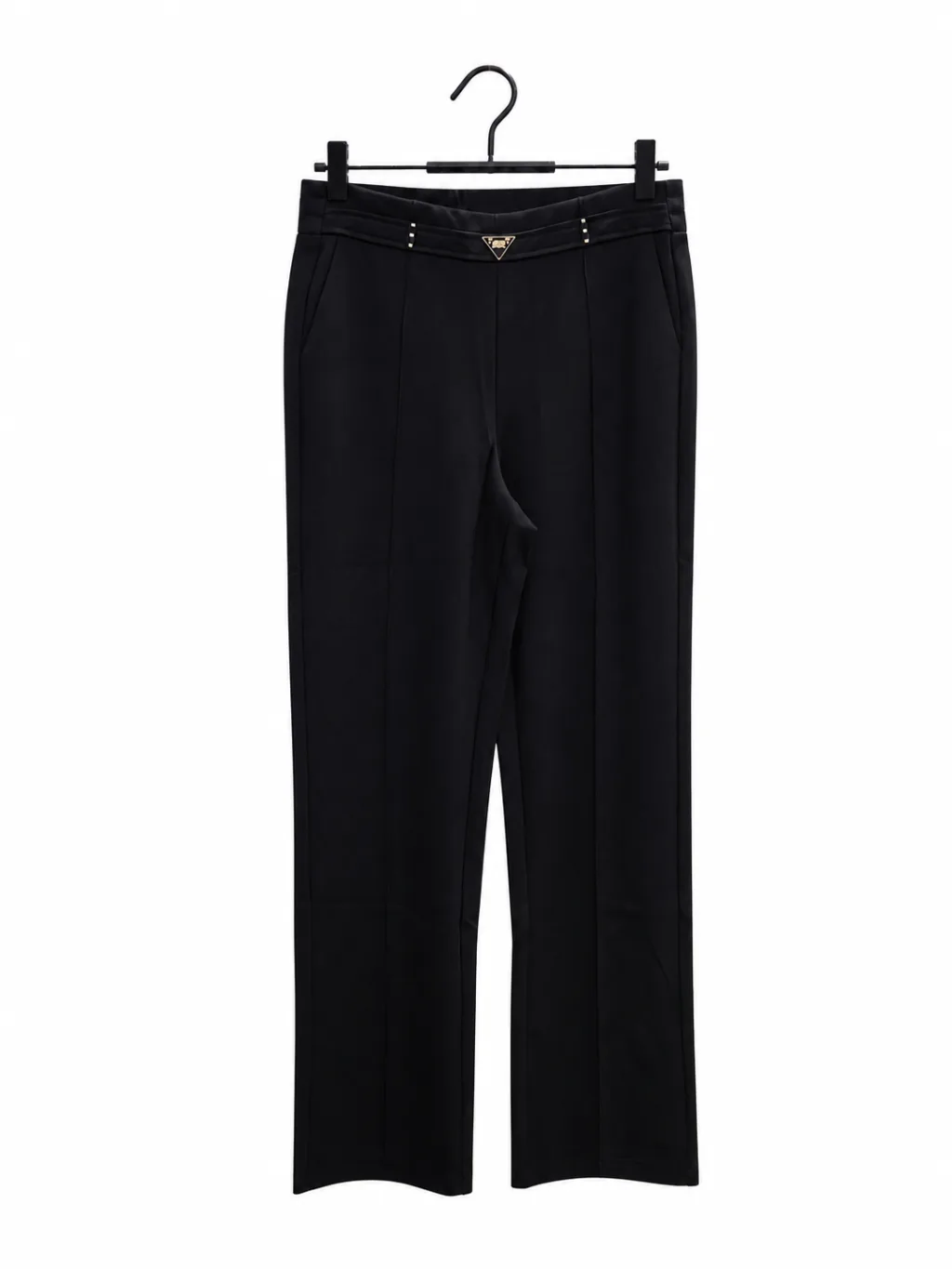 Trend Midnight Black Straight-Leg Trousers