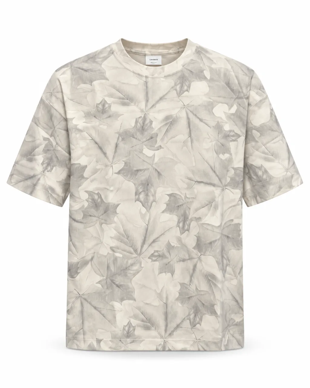 Men's Leaf Print Short Sleeve T-Shirt - Style 2669