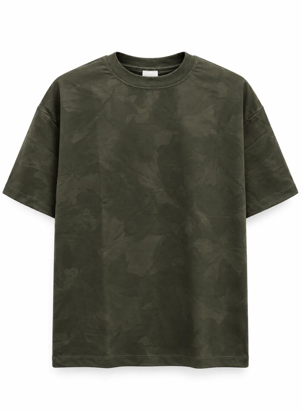 Men's Leaf Print Short Sleeve T-Shirt - Style 2669