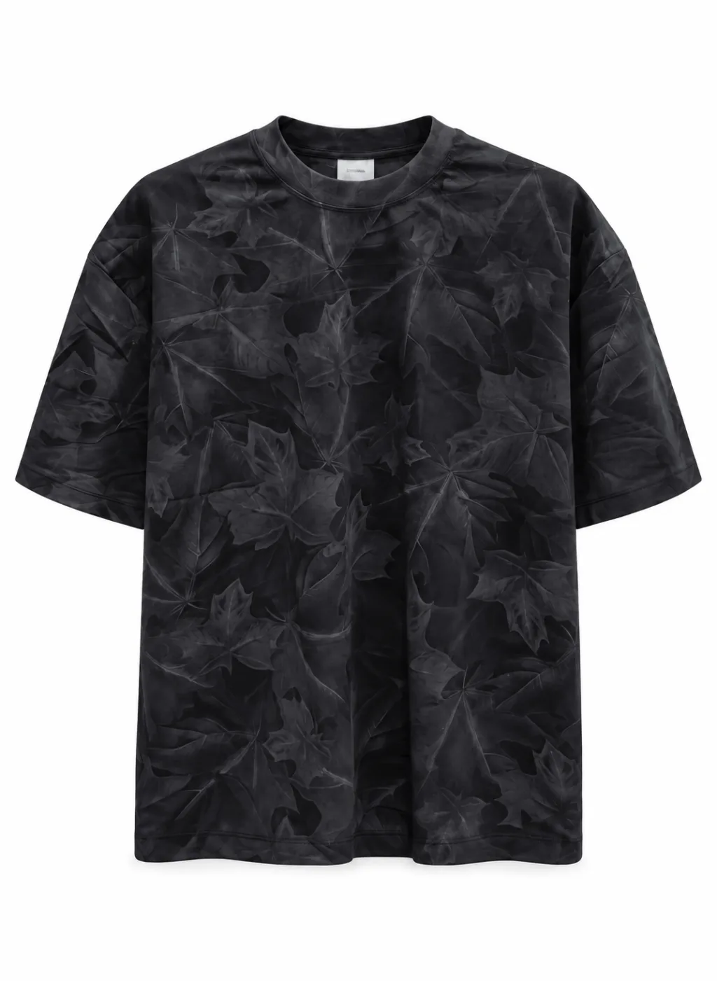 Men's Leaf Print Short Sleeve T-Shirt - Style 2669