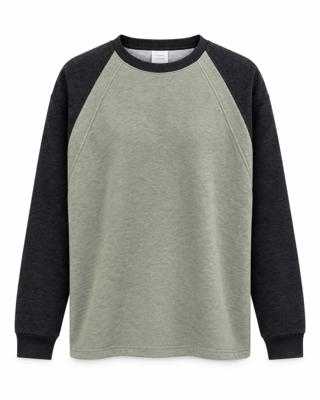 Men's Color-Block Raglan Crewneck Sweatshirt - Style 9129