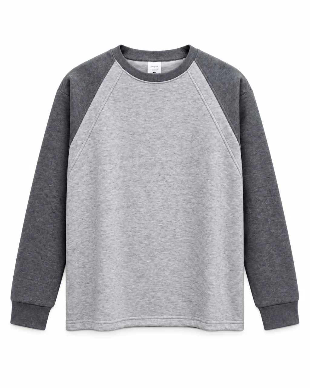 Men's Color-Block Raglan Crewneck Sweatshirt - Style 9129