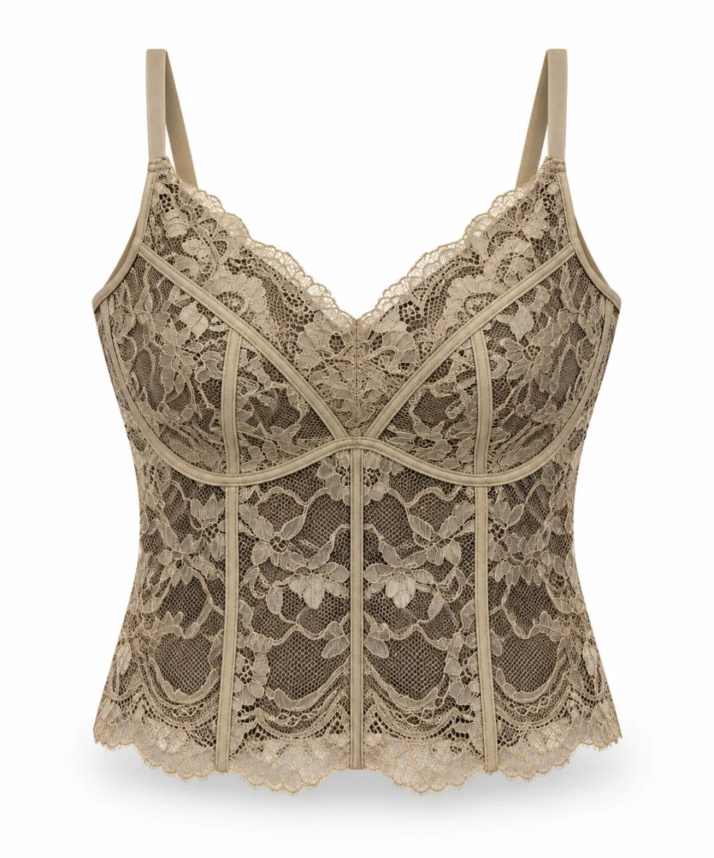 Women's Lace Bustier Camisole - Style 110