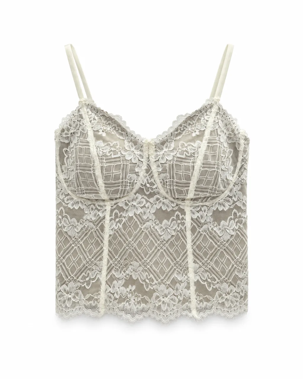 Women's Lace Bustier Camisole - Style 6112