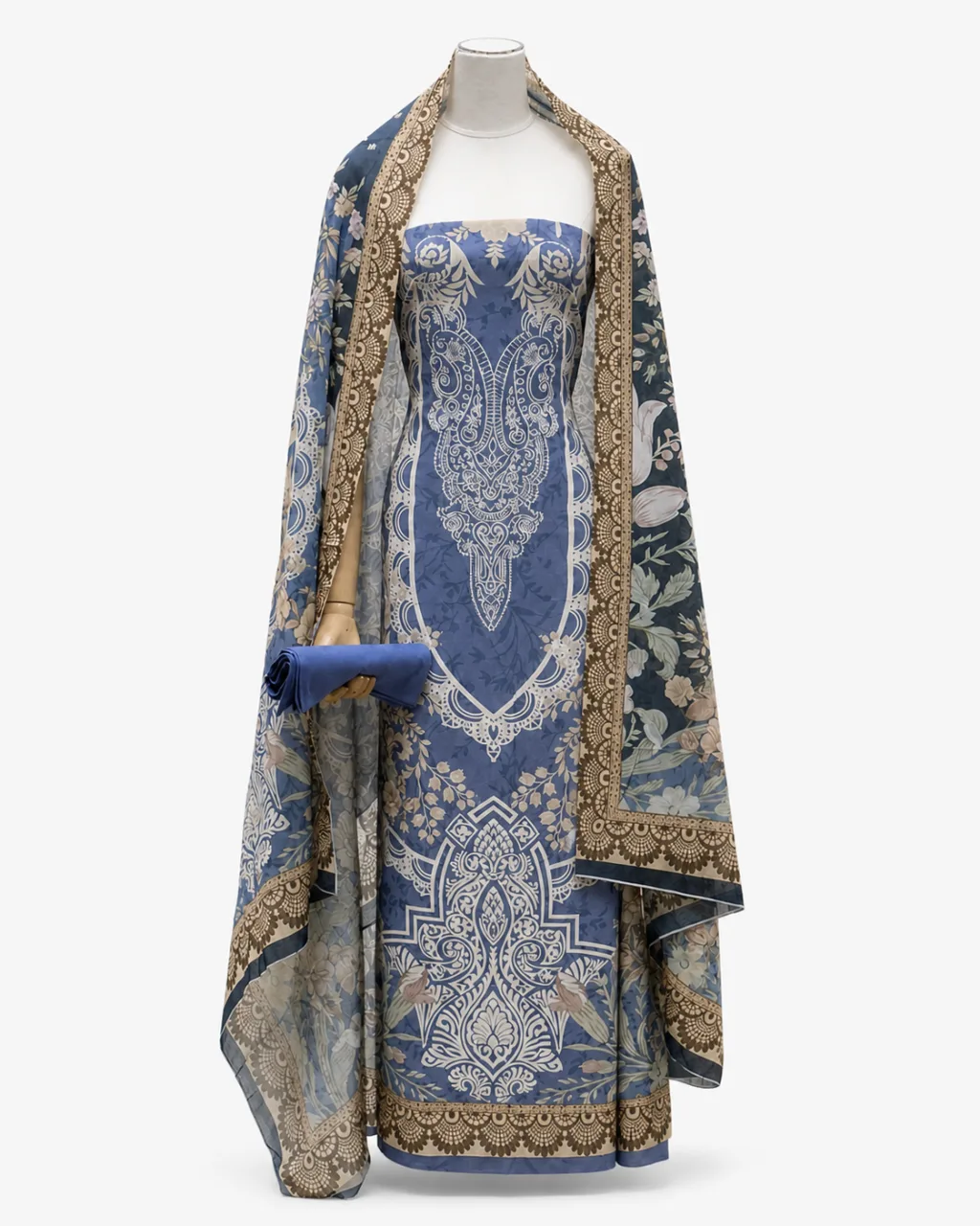 Zam Zam Periwinkle Damask Paisley