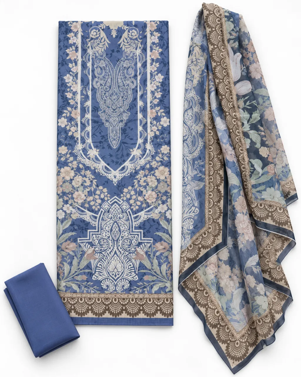 Zam Zam Periwinkle Damask Paisley