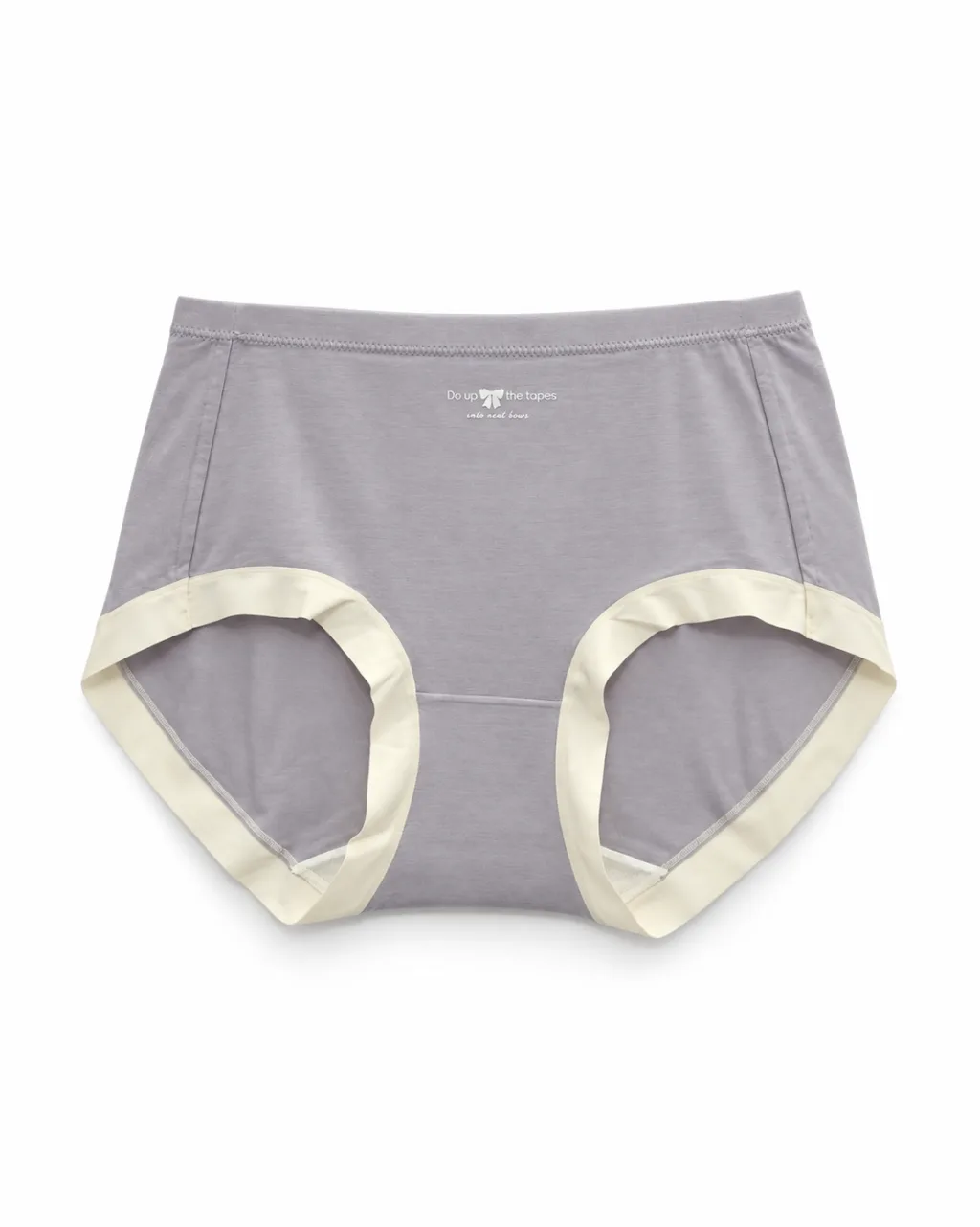 Women's Gray with cream trim Panty