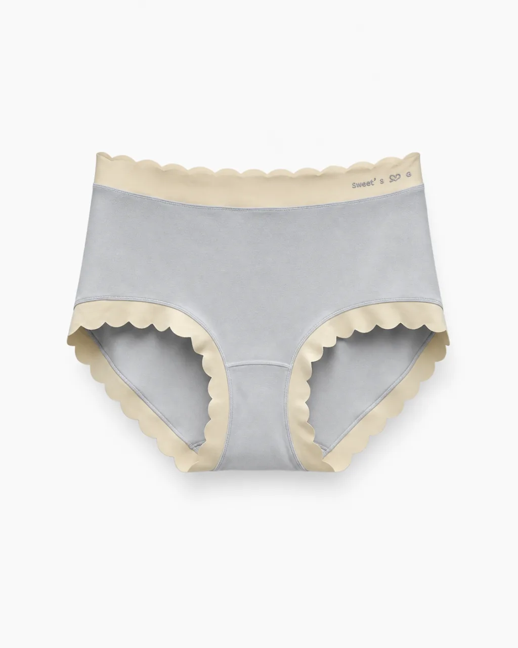 Women's Gray with Beige trim Panty