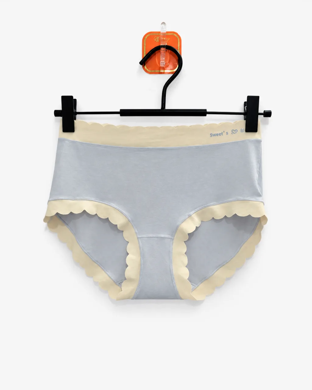 Women's Gray with Beige trim Panty