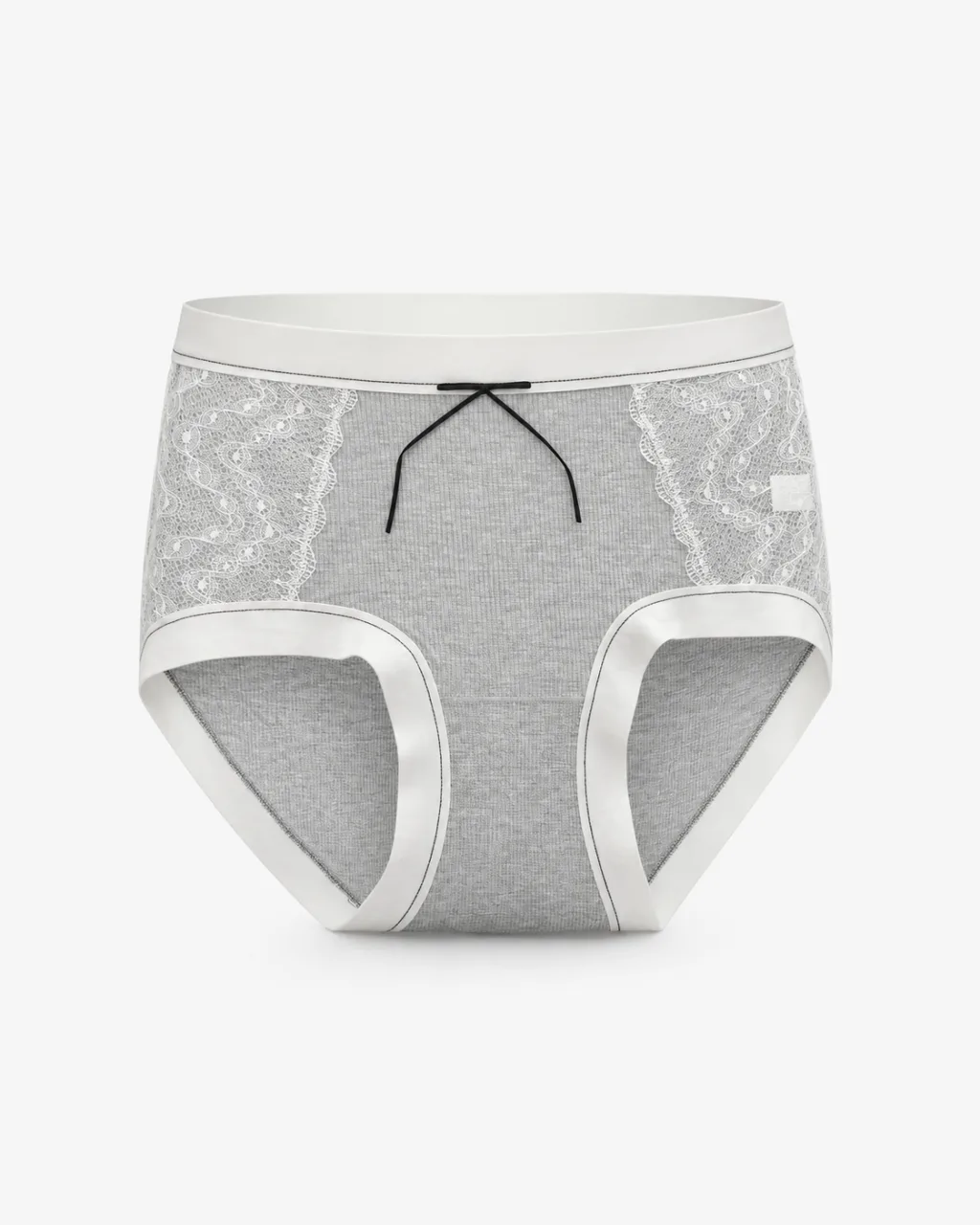 Women's Lace-Panel Ribbed Panty - Style 6773