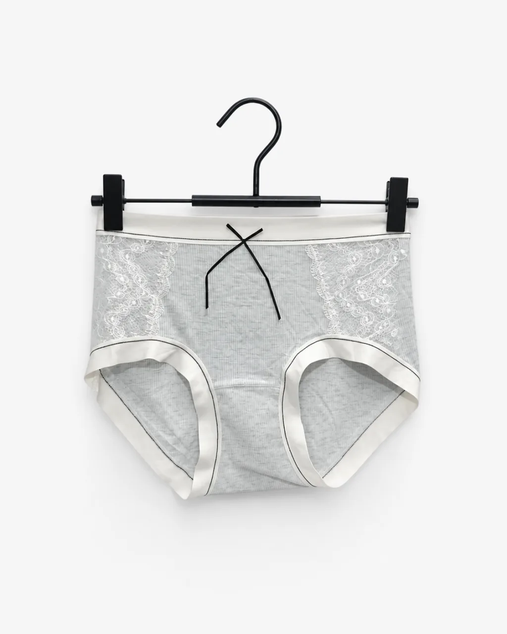 Women's Lace-Panel Ribbed Panty - Style 6773