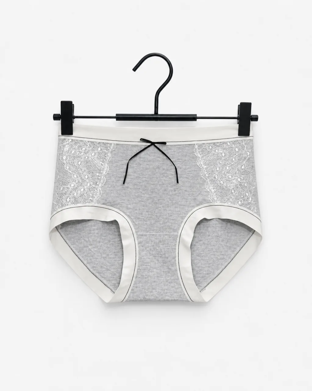 Women's Lace-Panel Ribbed Panty - Style 6773